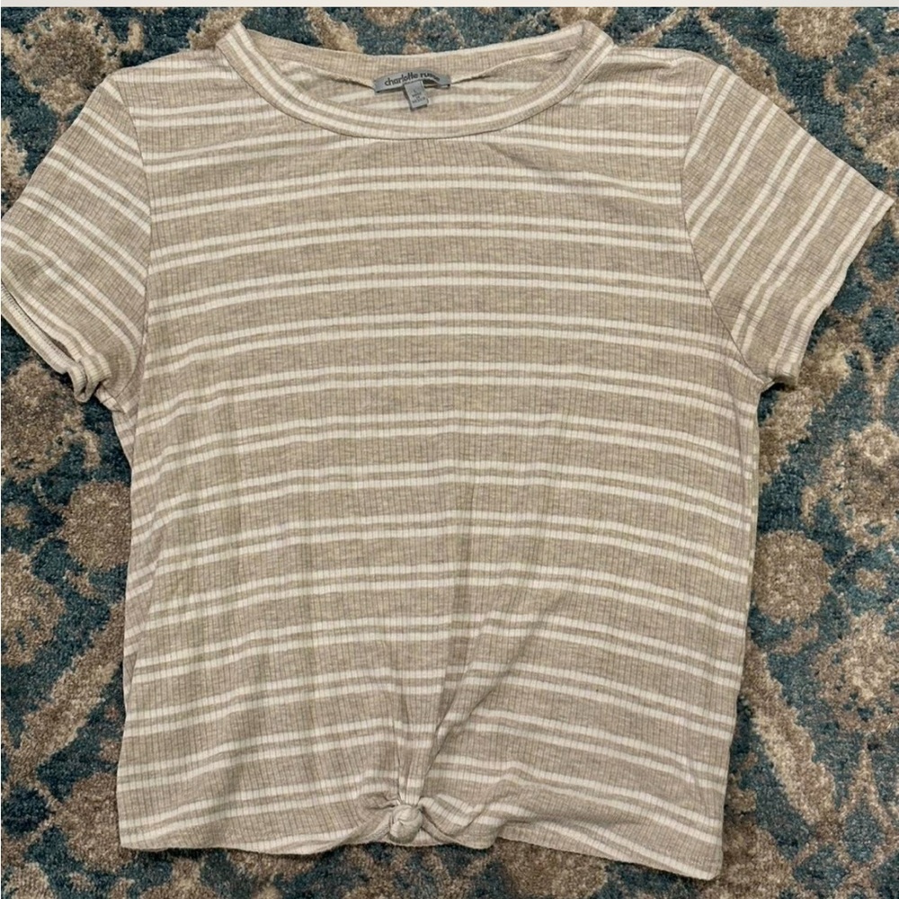 Striped Beige Top